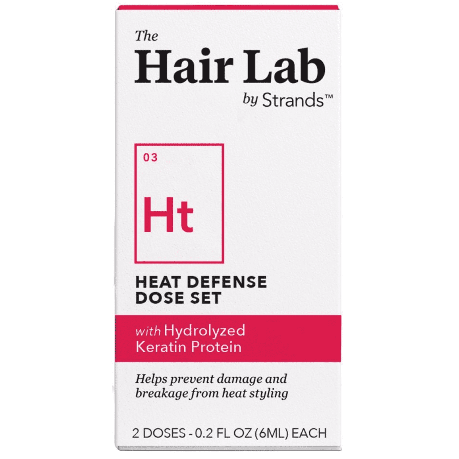 The Hair Lab Heat Defense Dose Set with Hydrolyzed Wheat Protein, 2 x 0.2 oz.