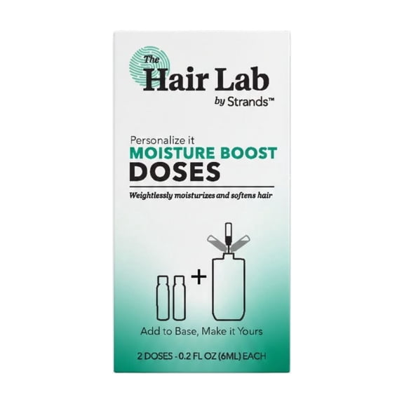 The Hair Lab Moisture Boost Shampoo & Conditioner Dose Set with Pro Vitamin B5 to Nourish Hair, 2 x 0.2 fl oz