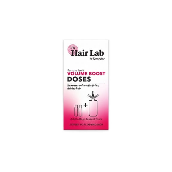 The Hair Lab Volume Boost Dose Set with Pea Peptide to Thicken Hair, 2 x 0.2 fl oz