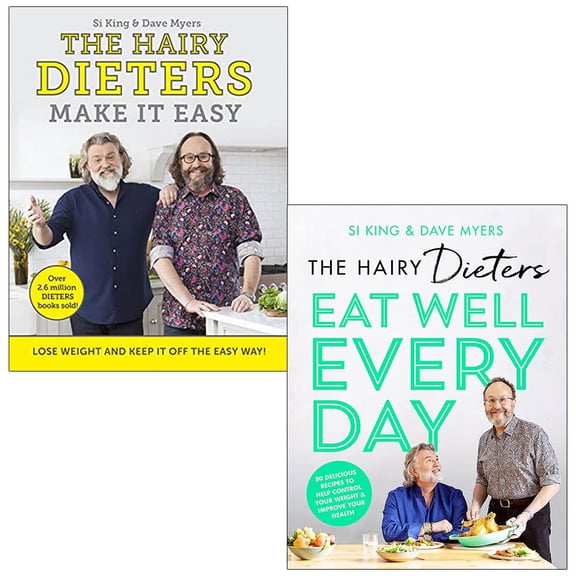 Hairy Dieters Make It Easy & Eat Well Every Day 2 Book Set by The Hairy Bikers Healthy Everyday Recipes Collection
