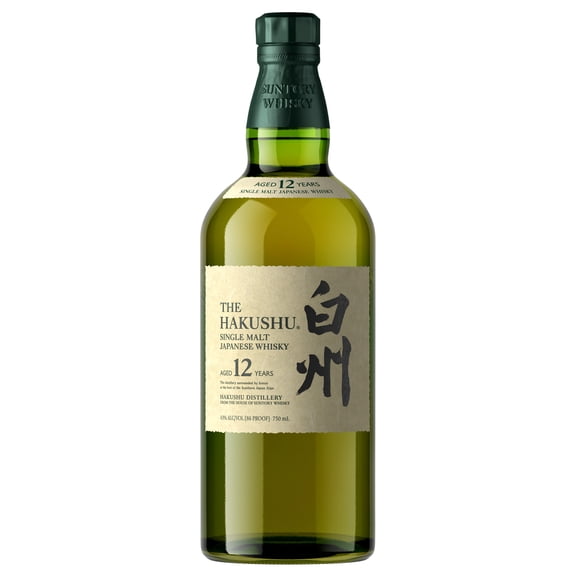 The Hakushu Single Malt Whisky Aged 12 YR, 750 ml Bottle, ABV 43.0%