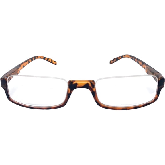 The  Half Frame Reading Glasses, Unisex Half Rim Readers, Half Moon Cheaters