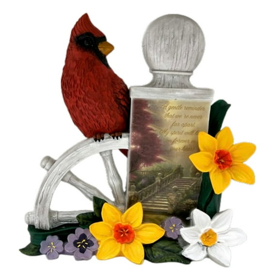 The Hamilton Collection A Love That Lives On Cardinal Figurine with Accents A Heartwarming Tribute to Cherish Memories from Our Love Is Eternal Collection Issue #8 by Thomas Kinkade 5-inches