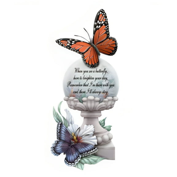 The Hamilton Collection Always Near and Very Dear Butterfly Bereavement Keepsake Figurine Collection Issue #1 by Lena Liu 6-inches