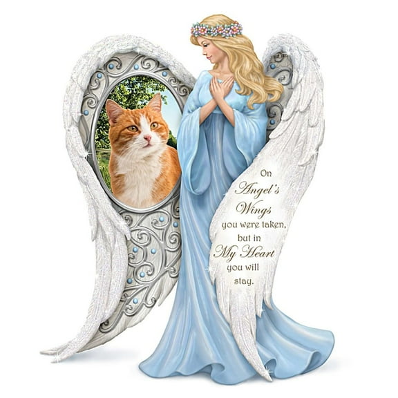 The Hamilton Collection Angel of Remembrance Figurine A Beautiful Tribute to Your Cherished Pets Eternal Love and Happiness by Blake Jensen 3.25-inches