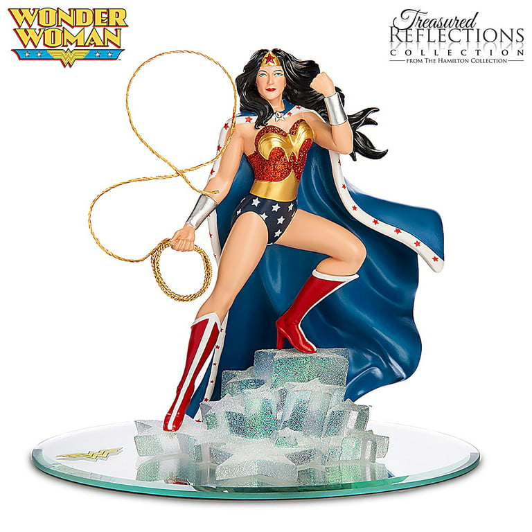 The Hamilton Collection DC Comics Wonder Woman Figurine with Swarovski  Crystals 7.5-inches