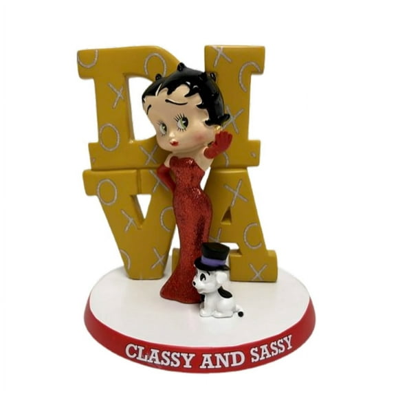 The Hamilton Collection Its All About the Boop-itude Figurine Collection Issue #4: 'Classy & Sassy' Hand-Painted Betty Boop and Pudgy Figurines with Sparkly Accents and Bold Attributes 5-inches