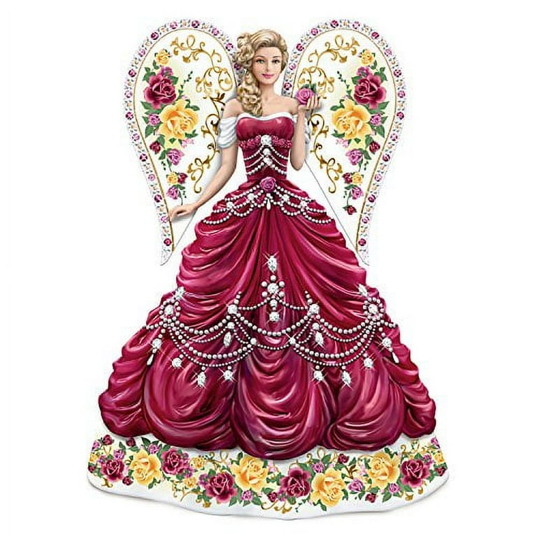 The Hamilton Collection Sparkling Country Rose Angel