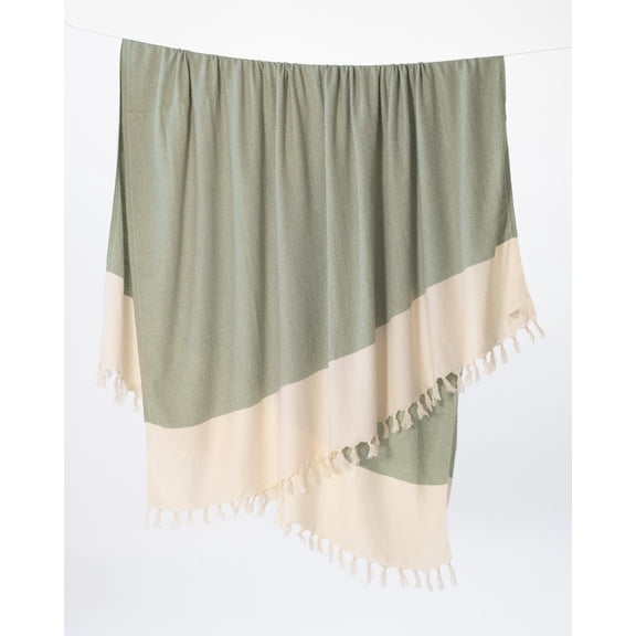 The Hamptons Blanket in Olive