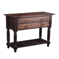 thumbnail image 1 of The Hamptons Collection 32.5” Brown Cottage Stacked Drawer Storage Table, 1 of 3