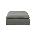 thumbnail image 1 of The Hamptons Collection 44" Gray Fabric Cloud Puff Square Modular Ottoman Slipcover, 1 of 4