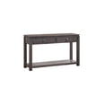 thumbnail image 1 of The Hamptons Collection 53” Gray Rectangular Wooden Sofa Console Table with Drawers and Shelf, 1 of 2