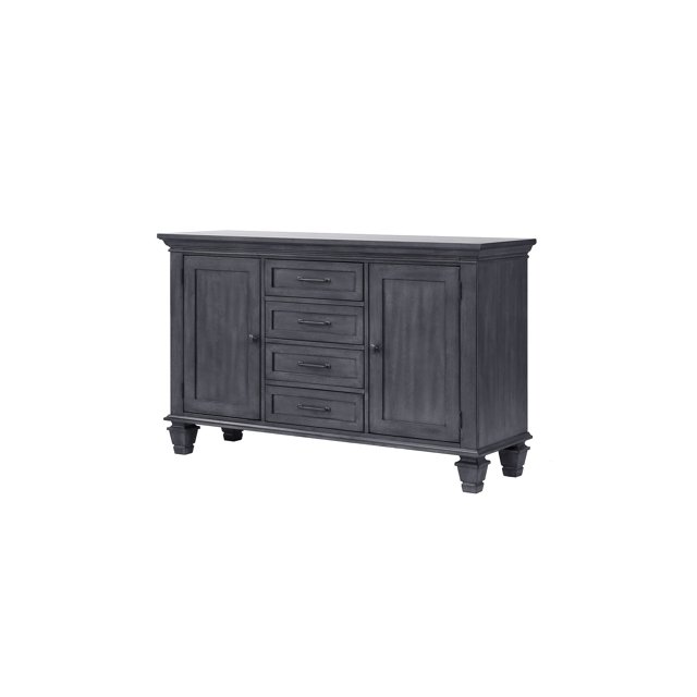 The Hamptons Collection 58” Shades of Gray Handcrafted Wood Sideboard