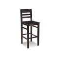 thumbnail image 1 of The Hamptons Collection Set of 2 Dark Rustic Color Bar Stool with Comfortable Angled Back 48", 1 of 2
