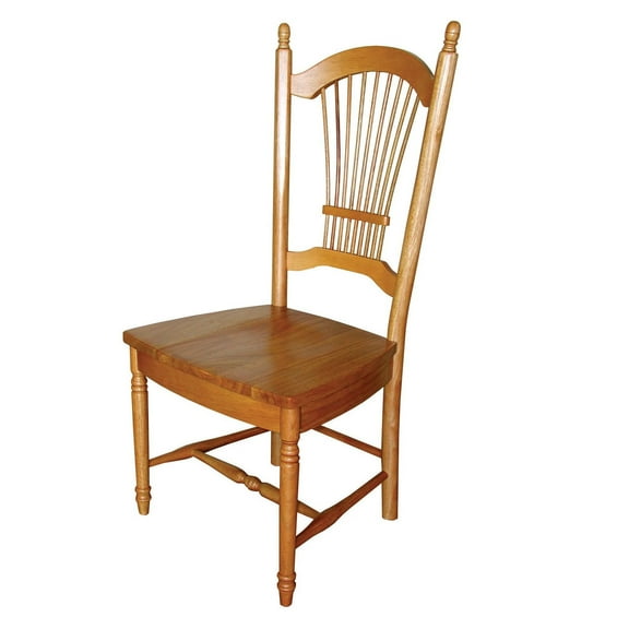 The Hamptons Collection Set of 2 Light Oak Wooden Dining Chairs 44