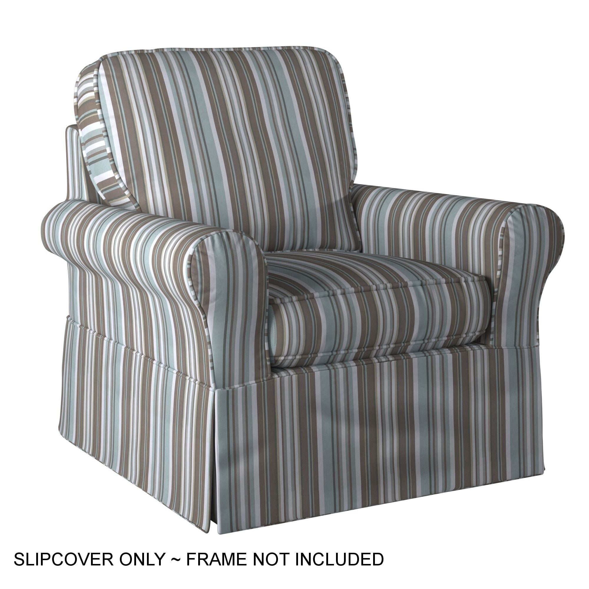 The Hamptons Collection Set of 3 Blue Striped Sunset Trading