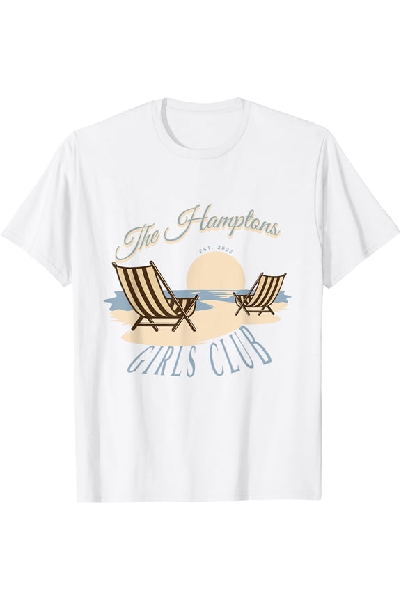 The Hamptons bachelorette Girls club bach 2025 Girls trip T-Shirt