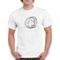 thumbnail image 1 of The Hamster Wheel Of Work T-Shirt Men -Wilfred Hildonen Designs, Male Large, 1 of 4