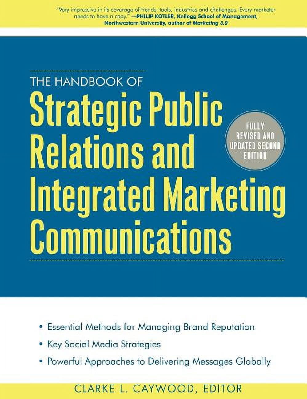 Pr Handbook The Handbook of Strategic Public Relations and Integrated Marketing ...