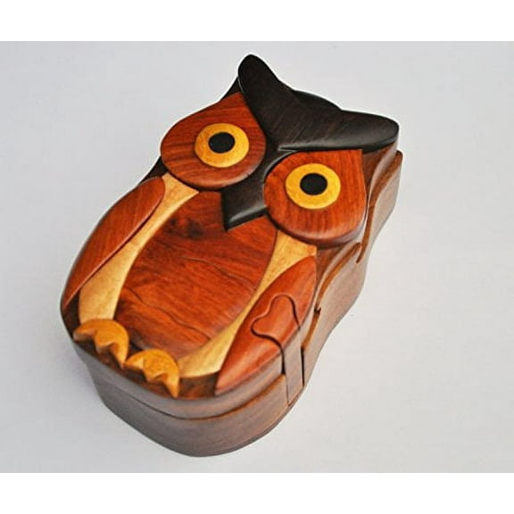 The Handcrafted - Puzzle Box - Owl II