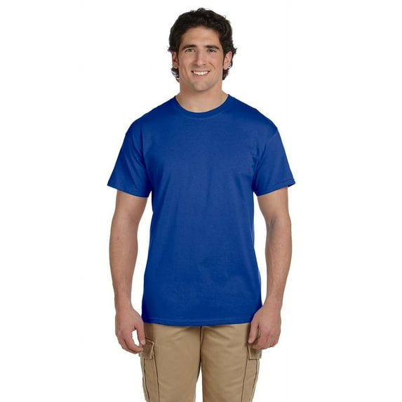 The Hanes 52 oz, 50/50 EcoSmart T-Shirt - DEEP ROYAL - 3XL