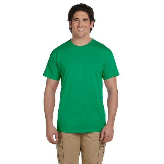 The Hanes 52 oz, 50/50 EcoSmart T-Shirt - KELLY GREEN - XL