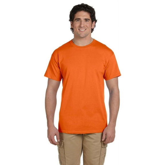 The Hanes 52 oz, 50/50 EcoSmart T-Shirt - ORANGE - 3XL