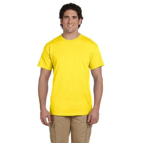 The Hanes 52 oz, 50/50 EcoSmart T-Shirt - YELLOW - M