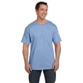 thumbnail image 1 of The Hanes 61 oz Beefy-T with Pocket LIGHT BLUE L, 1 of 3