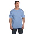 thumbnail image 1 of The Hanes 61 oz Beefy-T with Pocket LIGHT BLUE S, 1 of 3
