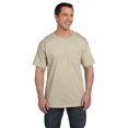 thumbnail image 1 of The Hanes 61 oz Beefy-T with Pocket SAND M, 1 of 3