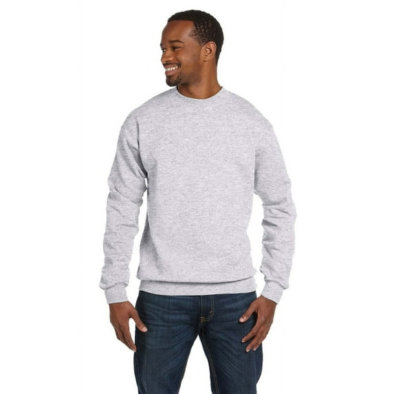 The Hanes 78 oz EcoSmart 50/50 Fleece Crew - ASH - 3XL