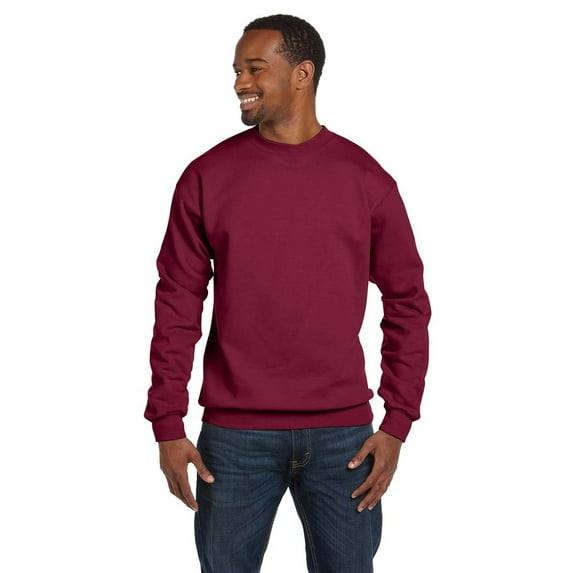 The Hanes 78 oz EcoSmart 50/50 Fleece Crew - CARDINAL - S