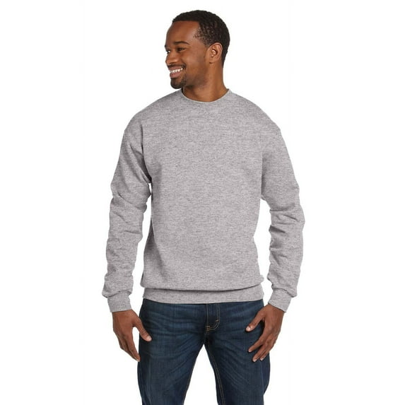 The Hanes 78 oz EcoSmart 50/50 Fleece Crew - LIGHT STEEL - S