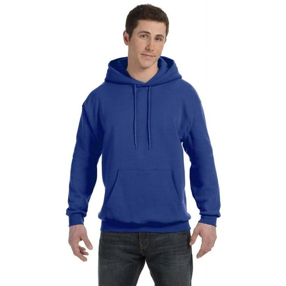 The Hanes 78 oz EcoSmart 50/50 Pullover Hood - DEEP ROYAL - 3XL