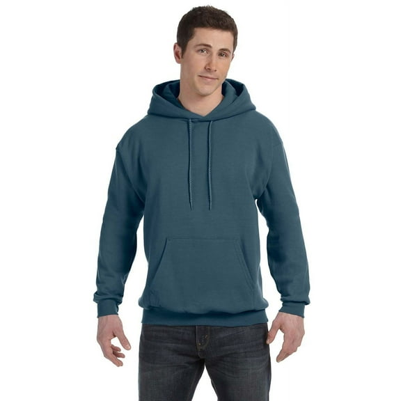 The Hanes 78 oz EcoSmart 50/50 Pullover Hood - DENIM - 3XL