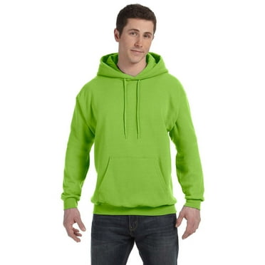 The Hanes 78 oz EcoSmart 50/50 Pullover Hood - LIME - M