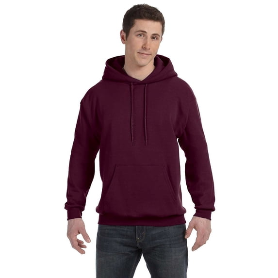 The Hanes 78 oz EcoSmart 50/50 Pullover Hood - MAROON - XL