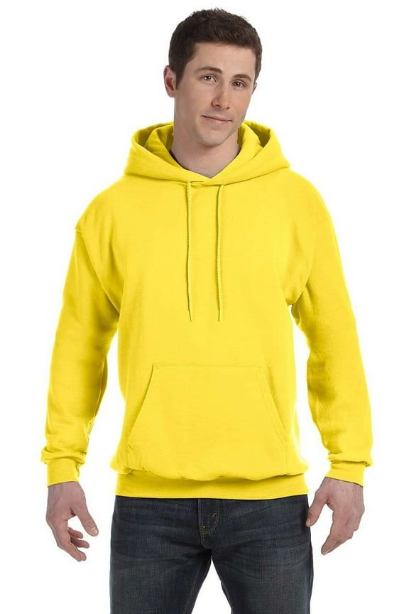 The Hanes 78 oz EcoSmart 50/50 Pullover Hood - YELLOW - 2XL