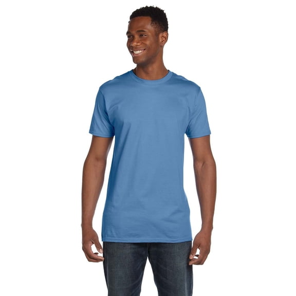 The Hanes Mens 45 oz, 100% Ringspun Cotton nano-T T-Shirt - CAROLINA BLUE - M