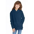 thumbnail image 1 of The Hanes Youth 78 oz EcoSmart 50/50 Pullover Hood - NAVY - XS, 1 of 4