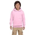 thumbnail image 1 of The Hanes Youth 78 oz EcoSmart 50/50 Pullover Hood - PALE PINK - XL, 1 of 2