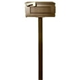 thumbnail image 1 of QualArc HPWS3-000-LM-BRZ The Hanford Triple Lewiston Bronze Mailbox Post System with Scroll Supports - 70 x 28 x 20 in., 1 of 1