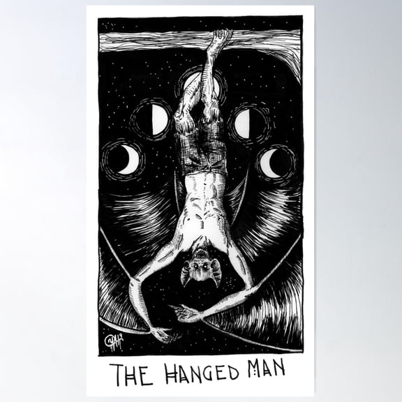 The Hanged Man Poster Wall Art, Modern Wall Decor For Living Room Bedroom, 12x18 UNFRAMED