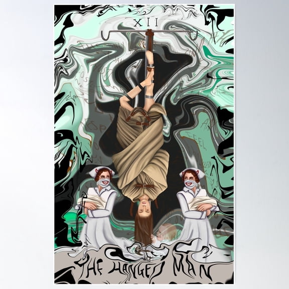 The Hanged Man Poster Wall Art, Modern Wall Decor For Living Room Bedroom, 16x24 UNFRAMED