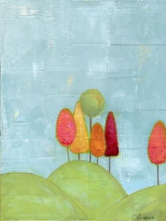 The Happy Left Forest Canvas Art - Alli Rogosich (18X24)