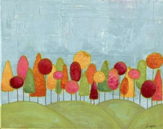 The Happy Middle Forest Canvas Art - Alli Rogosich (24X30)