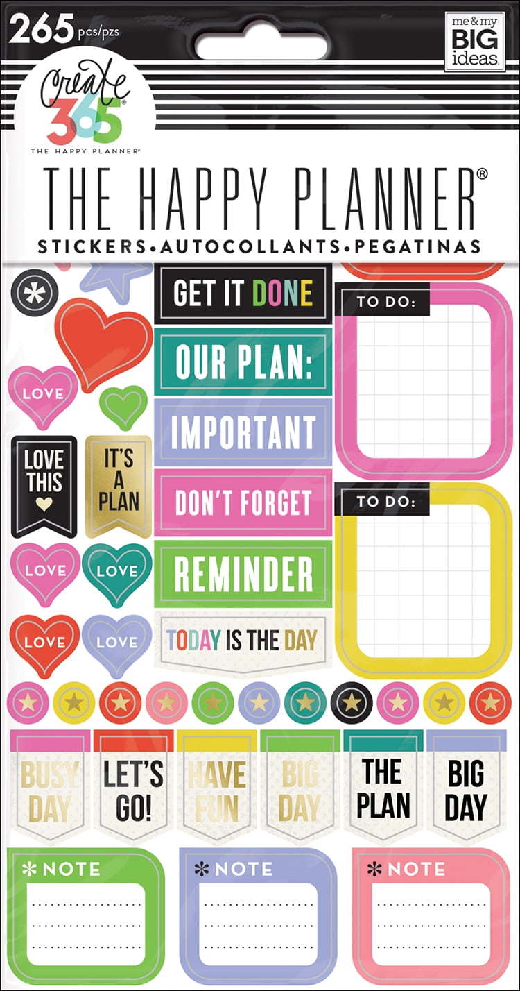 The Happy Planner® 5-Sheet Stickers, Everyday Reminders - Walmart.com