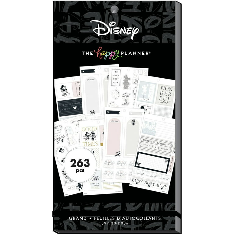 The Happy Planner Disney© Mickey Mouse & Minnie Mouse Farmhouse Large Value  Pack Stickers