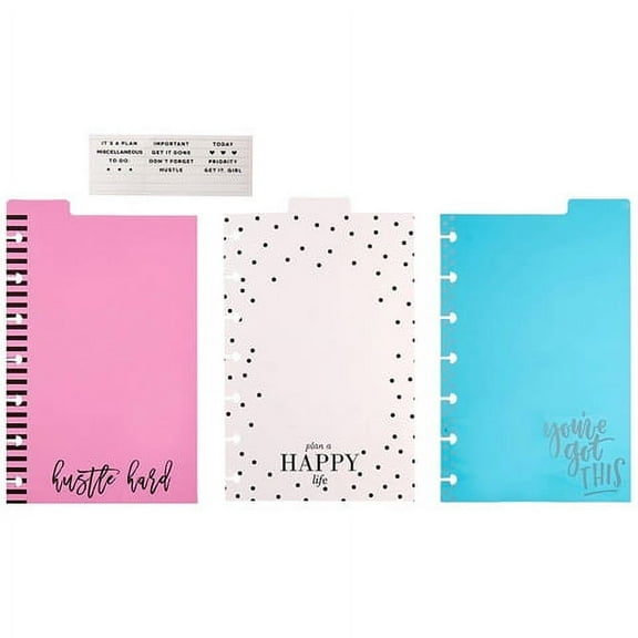 The Happy Planner Mini Planners & Appointment Book, 4" x 6", Multicolor, 4 Pages, 4 Count